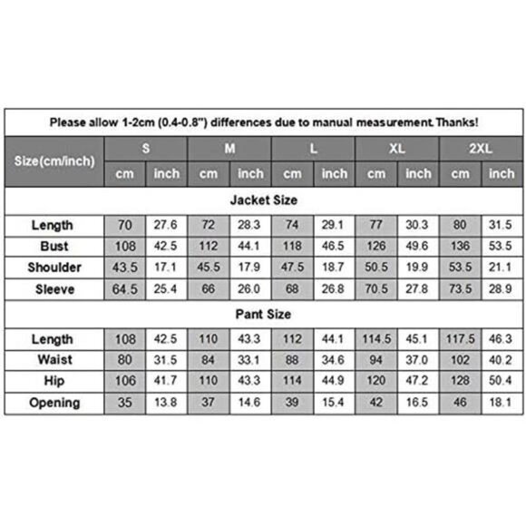 Men's Tracksuits Sweat Suit Casual LongSleeve 2Piece Outfit Sports Jogging Suits - Picture 4 of 5